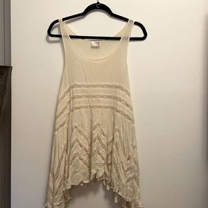 Free people lace tunic white